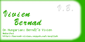 vivien bernad business card